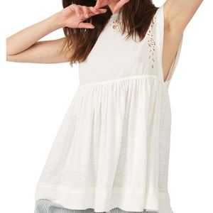 Free People Flowy Babydoll Top